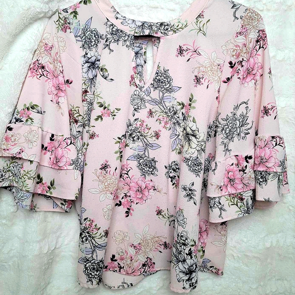 Urban Romantics pink floral shirt